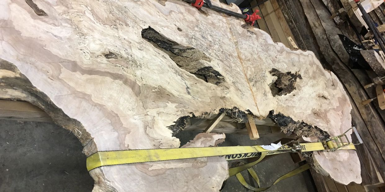 Bookmatched Table Slabs Live Edge Wood Slabs