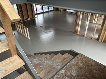 Sullivan Residence 2025. Durango, Colorado. Gypcrete Underlayment.