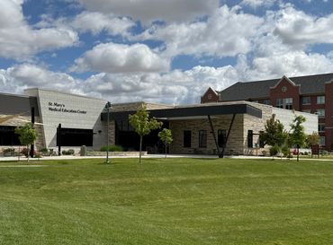 St. Mary's Medical Research Center 2020. Grand Junction, Colorado. Dimensional stone veneer, and thi