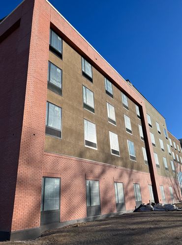 Springhill Suites 2023. Trinidad, Colorado. Brick and stucco. 