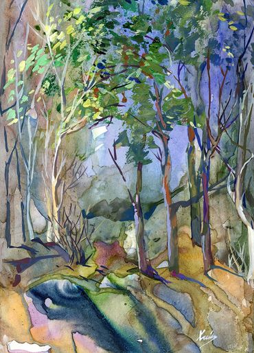 mystery, forest, wood