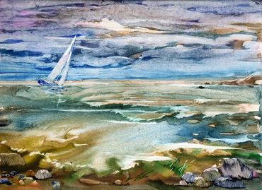 Baltic, sea, coast, yacht