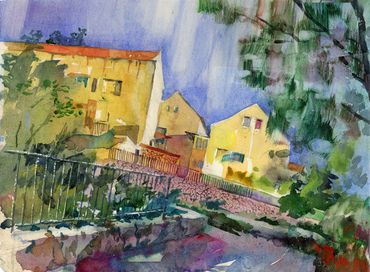 Maale Adumim, watercolor