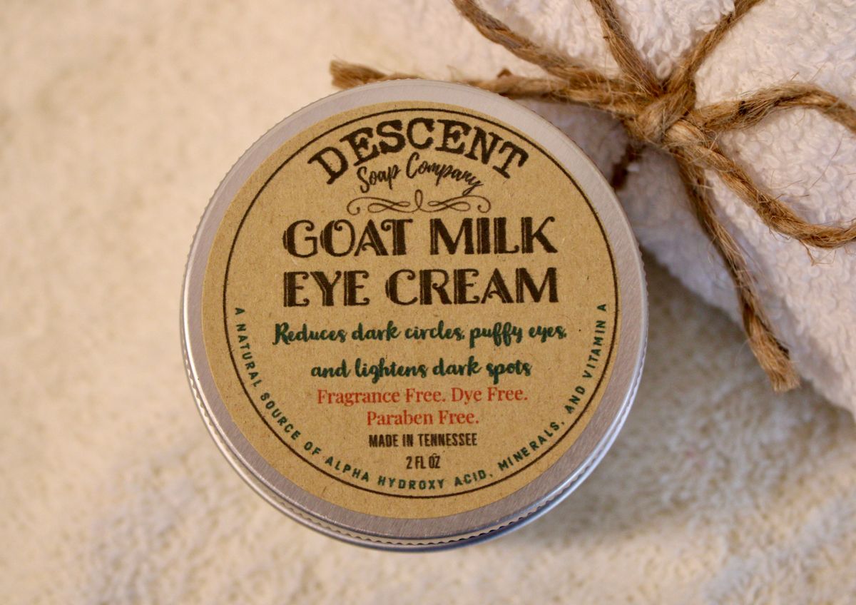 Goat Milk Eye Cream Reduce Puffy Eyes and Dark Circles; Lightens Dark