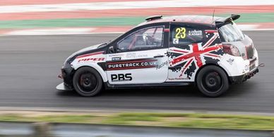 Puretrack Racing team in the BRSCC Supersport Championship Sarah Dennis behind the wheel of Clio 197S