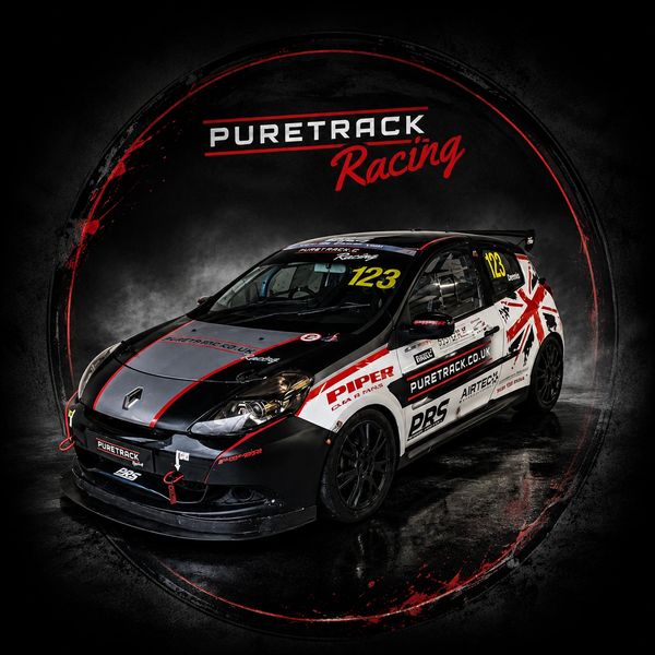 Renault race car with Puretrack Racing livery and number 123.