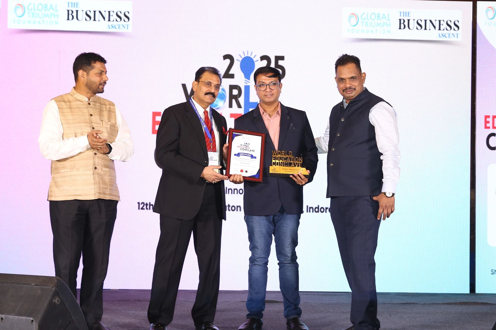 Most Promising Preschool of the year at The World Education Conclave 2025