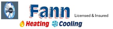 Logo for Fann Heating &amp; Cooling, licensed and insured services.