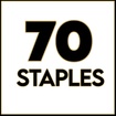 70 Staples