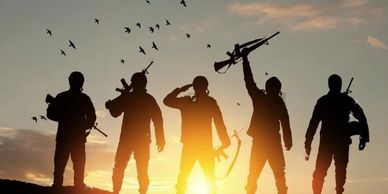A soldier support for the association
