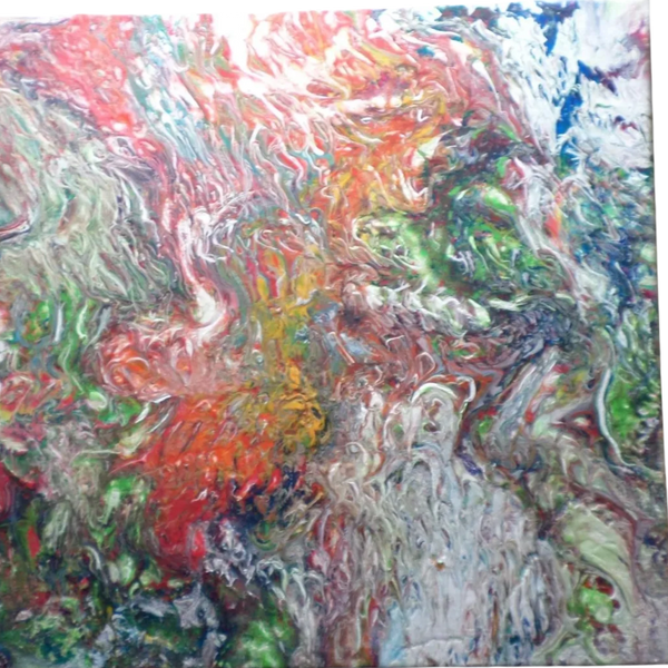 Meltdown, an expression of my mind just going with so many colors it  so hard to count them, on a 12