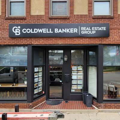 Real Estate cabinet sign