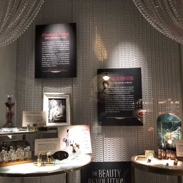 Elizabeth Arden and Helena Rubinstein display.