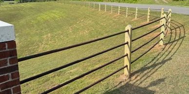 A broken fence put back to its former glory for a historic home in Georgia.