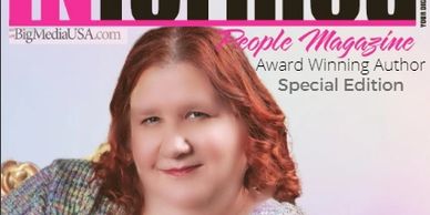 Cover of INformed People Magazine featuring author Beth A. Freely