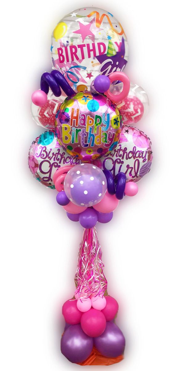 Happy Birthday Bubble balloon bouquet