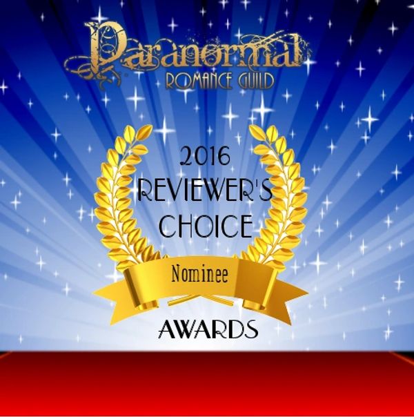 2016 Paranormal Romance Guild Reviewer's Choice Nominee award graphic.