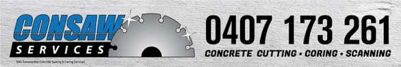 CONSAW SERVICES/TOOWOOMBA CONCRETE SAWING & CORING SERVICES