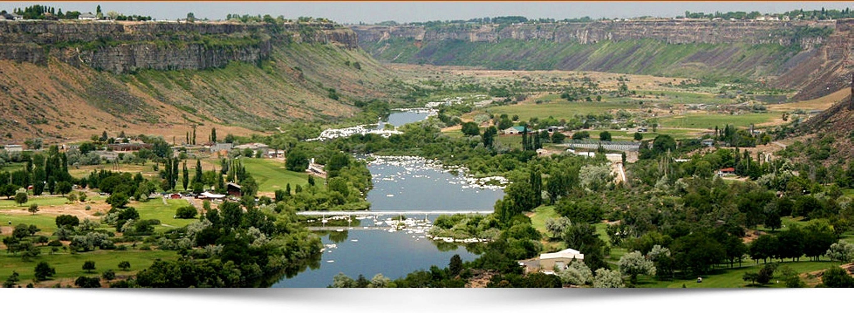 View of the Snake River Canyon, Twin Falls, ID.