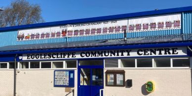 Front view of Egglescliffe Community Centre building.