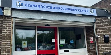 Front entrance of Seaham Youth and Community Centre.