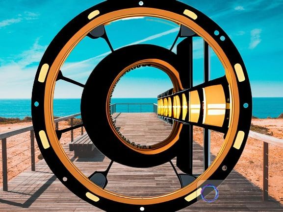 CineLaw Navigator Copyright symbol combined with a film reel created by Imagine AI