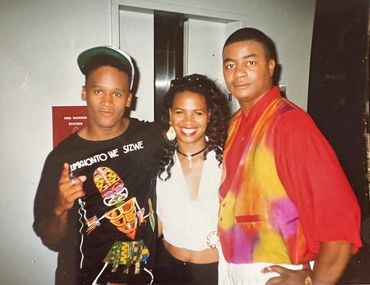 1993 FOX’s “Uptown Comedy Club” TV show Curtis Arceneaux & Norman Mitchell comedy Duo. Cast members