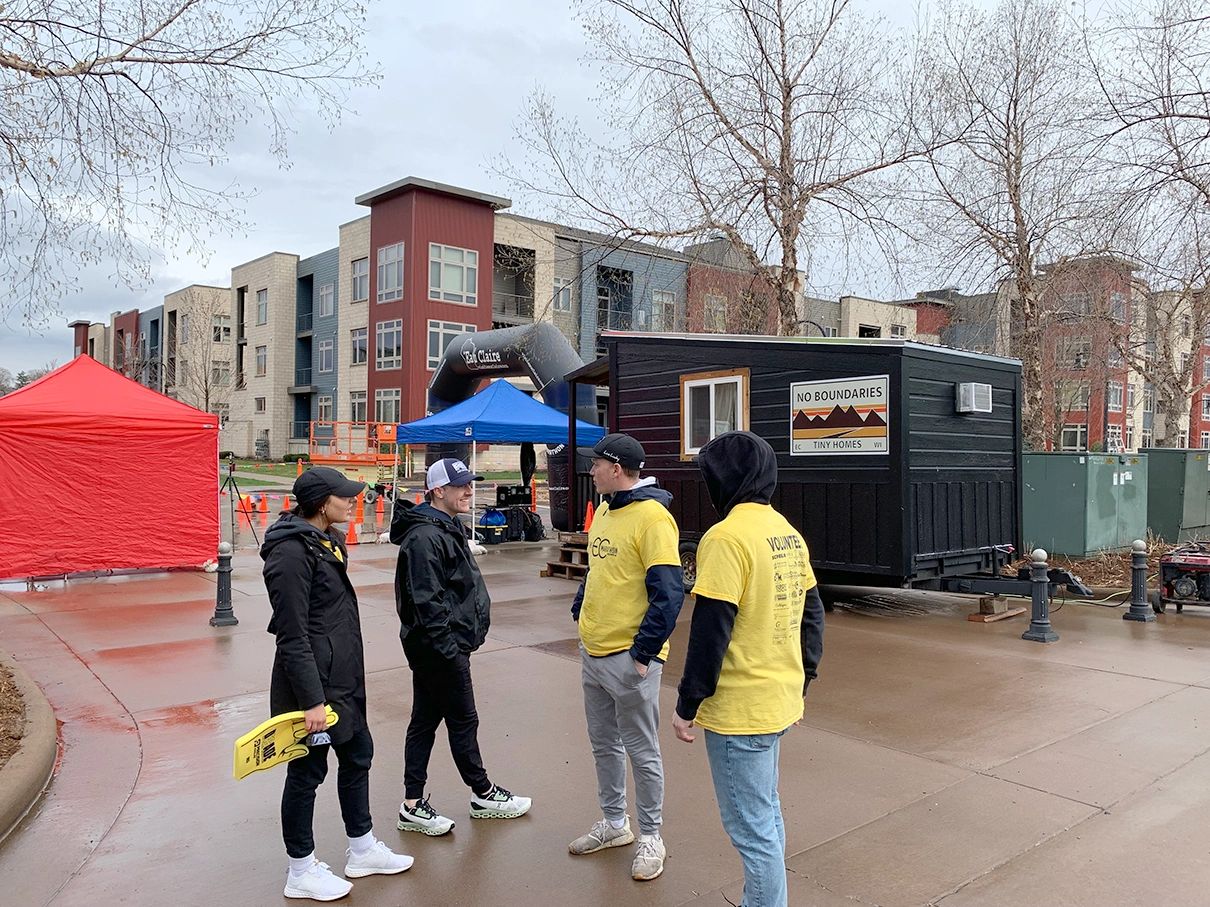 See Pics! No Boundaries Tiny Homes™ At The Eau Claire Marathon