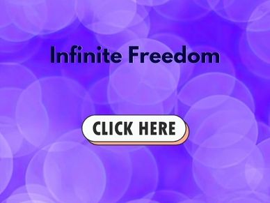 Infinite Freedom clickable button on purple background.