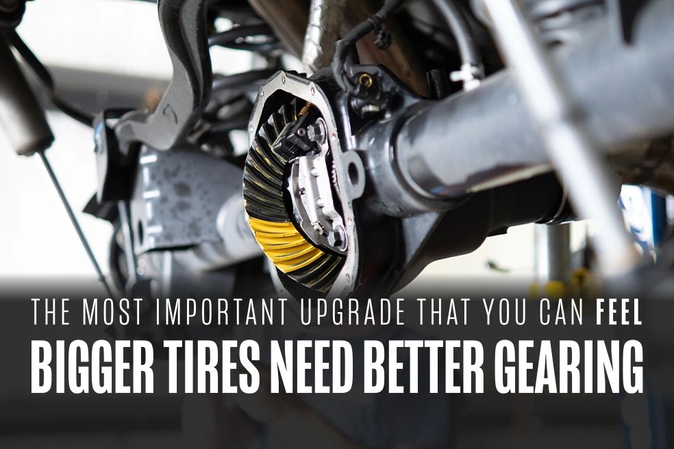 differential re-gearing makes a huge difference that you can feel