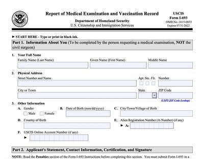 USCIS, vaccines, medical exam, green card, permanent residency, immigration