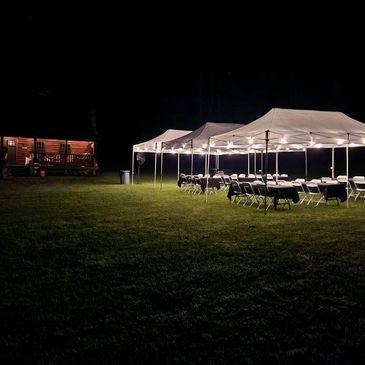 Tables, chairs and tent rental