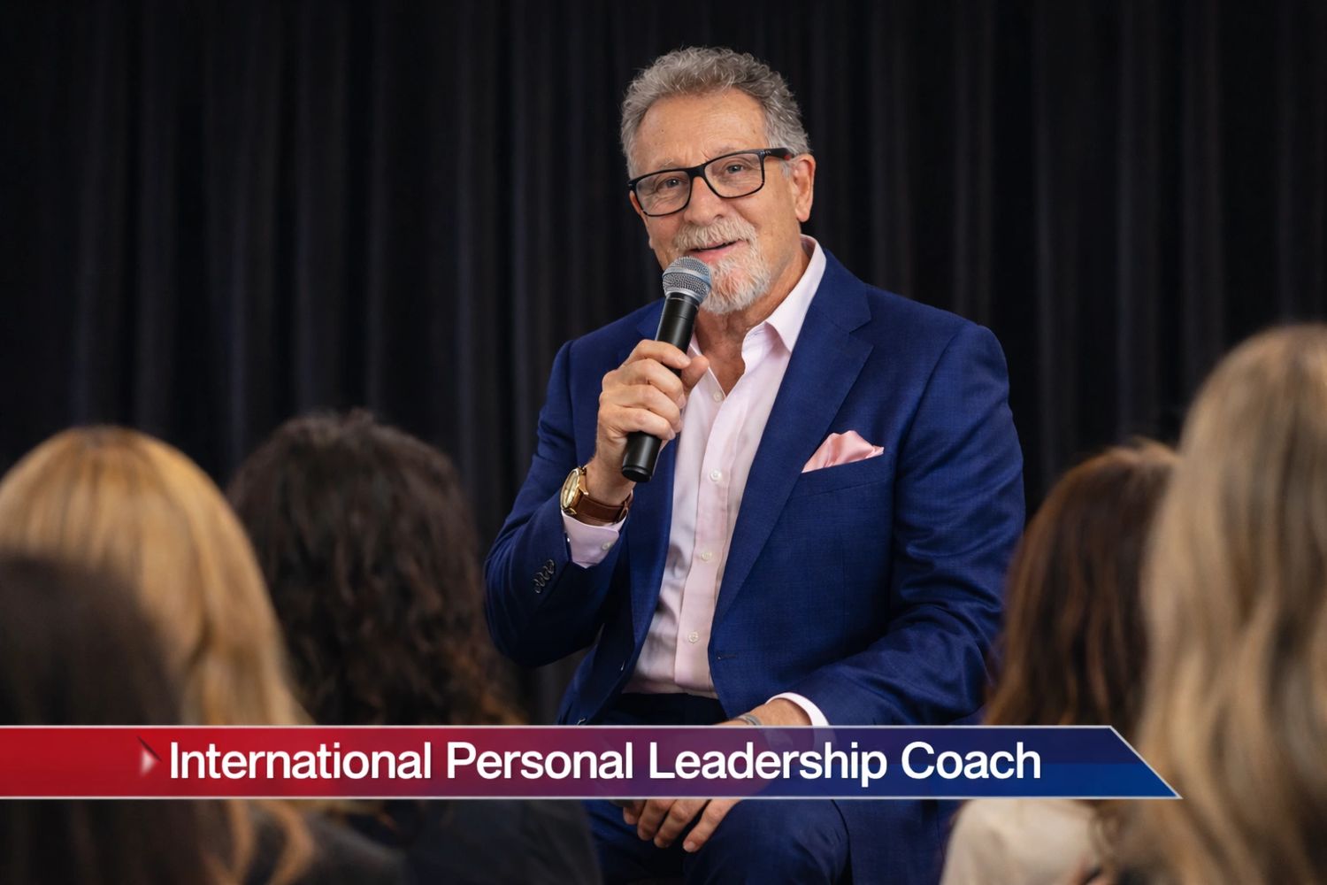 David Nomchong Presenting on Stage