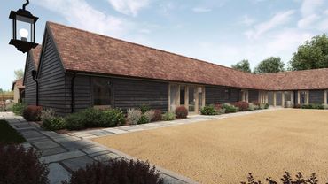 Barn 3 External current Luxury developments for Ashridge place, Wokingham.