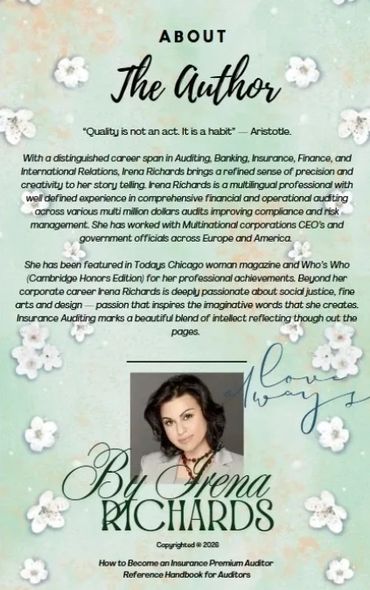 Author Irena Richards shares her expertise in auditing and storytelling.