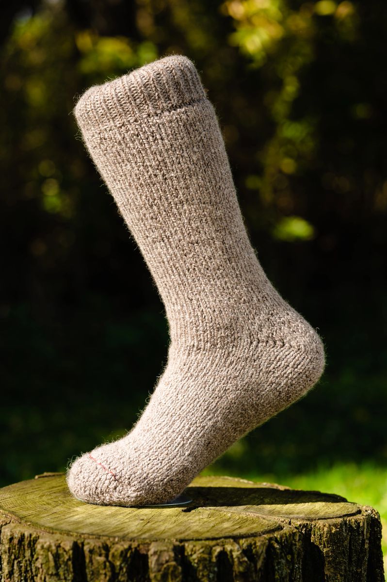 Alpaca Socks - Superwarm - Heavyweight Boot Sock - Tan - Sizes S-M-L-XL