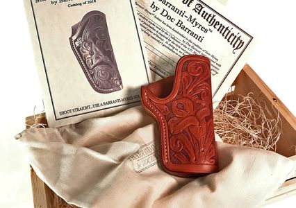 Custom leather holster, custom gunleather, S.D. Myres