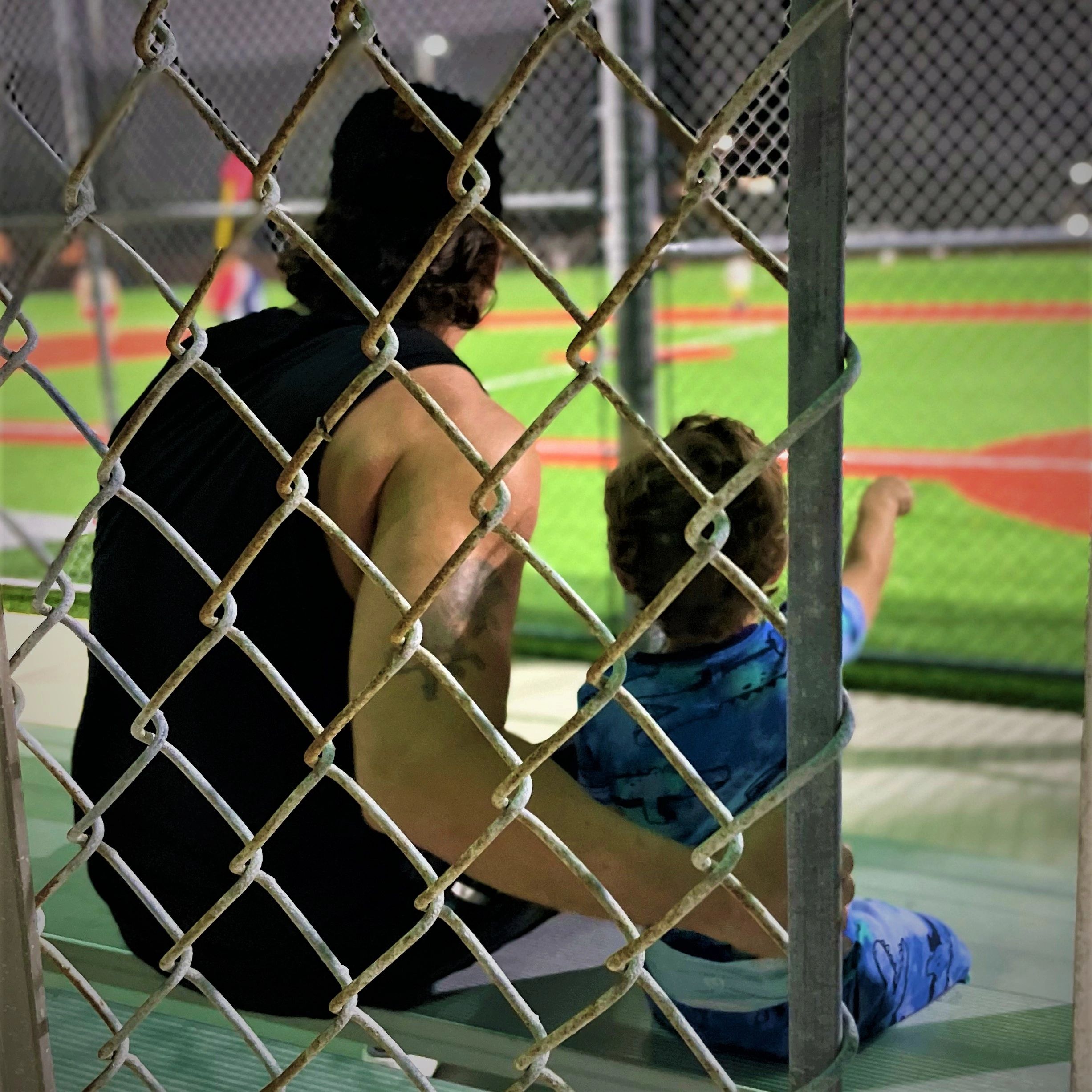 Christian Matteis Jr. 
at his great grandfathers 
Sal Matteis' Ballpark. 2023