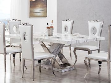 MARBLE TOP DININD TABLE