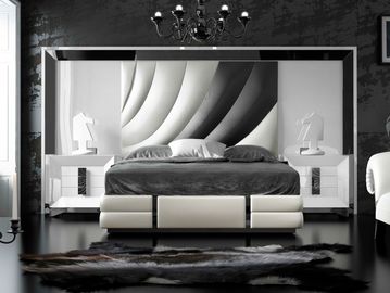 Impressive headboard design will give your bedroom new look.