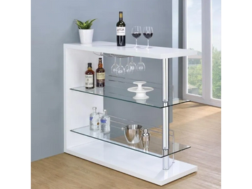 100167 White Bar Table