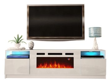 York WH02 Electric Fireplace 79" TV Stand