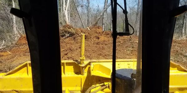 Dozer dirt work. Excavating 