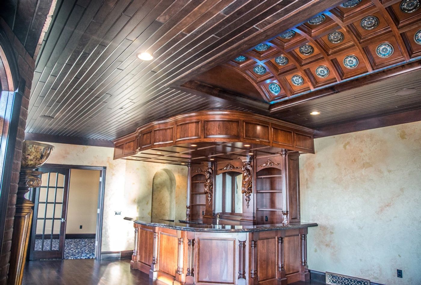 Completed custom home interior demonstrating design detail and craftsmanship