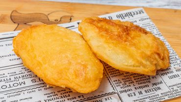 Golden fried potato Scallops.