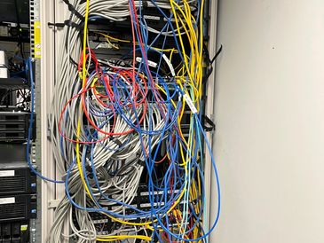 Network rack repair , design and structured cable organization 