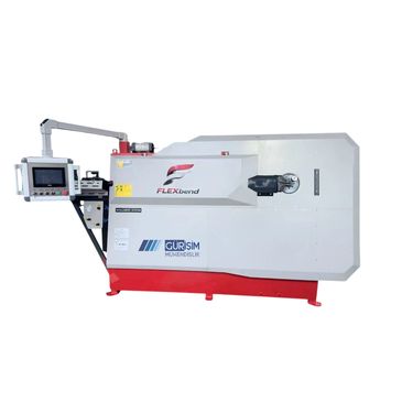 Industrial CNC bending machine labeled FLEXbend by Gursim.
