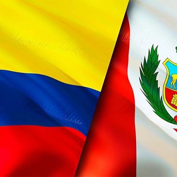 Banderas de  los países, de los cuales  nace la combinación gastronómica