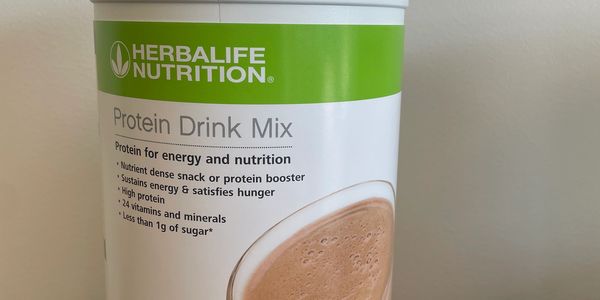Herbalife Nutrition Protein Drink Mix container.