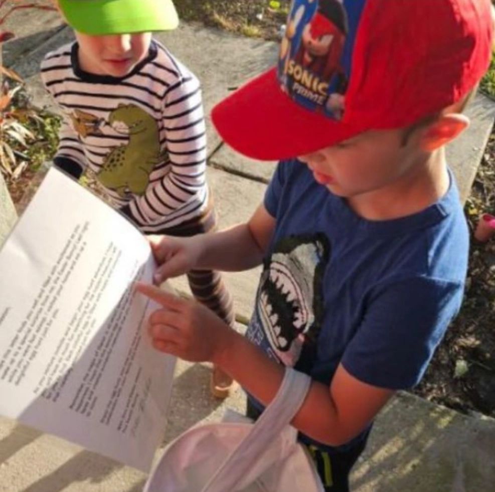 The Easy Easter Bunny yard setup